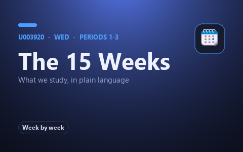 15-week plan