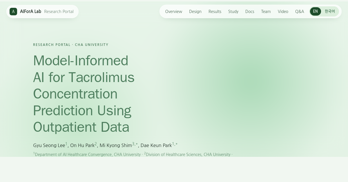 Tacrolimus Research Portal
